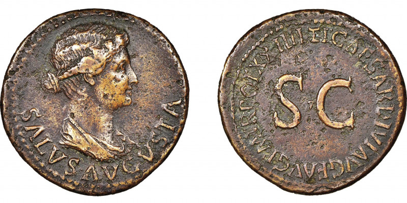 Livia femme de Augustus
Dupondius, AE 14.57 g.
Ref : C 4, RIC 46 
Conservation: ...