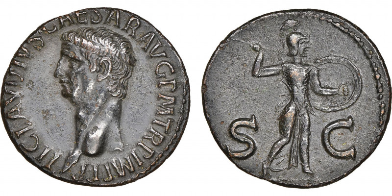 Claudius 41- 54 
As, Rome, 41-50, AE 9.76 g
Ref : C. 84, RIC 100
Conservation : ...