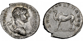 Trajanus 98-117
Drachme, Bostra (Arabie), 114-116, AG 3.43 g.
Ref : SNG ANS 1158, Metcalf ANS MN 20, 18.
Ex Vente NGSA 7, 27/11/2012, lot 362
Conserva...