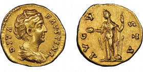 pour Faustina Senior
Aureus, Rome, AU 7.22 g.
Ref : Cal 1761, RIC 372 Conservation : NGC XF 5/5 - 5/5