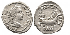 Caracalla 198-217
Denarius, Rome, 207, AG 3.13 g. Ref : C. 443, RIC 98
Conservation : Superbe