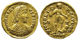 Honorius 383-423
Solidus, Ravenne, AU 4.5 g.
Ref : RIC 1323, Depeyrot 7/1, Ran.13 Conservation : Superbe