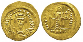 Phocas 602-610
Solidus, Constantinople, AU 4.52 g.
Ref : Sear 620
Conservation : Superbe. Flan large