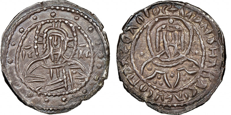 Manuel II Palaeologus 1391-1423
1/2 Stavraton, Constantinople, 1403-1425, AG 3.6...