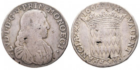 Louis I 1662-1701
1/2 Écu, 1666, AG 12.96 g.
Ref : G.MC56a, CC 71 Conservation : TB/TTB. Très Rare