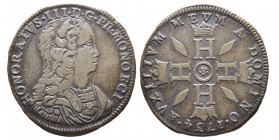 Honoré III 1733-1795
Pezzetta ou 3 Sols, 1734, Billon 4.29 g.
Ref : G MC100, CC 168
Conservation : TTB