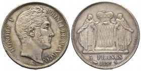Honoré V 1819-1841
5 Francs, 1837 M , AG 25 g.
Tranche : **** DEO JUVANTE
Ref : G. MC107, CC 173, KM#96 
Conservation : Superbe