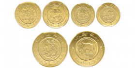 Algerie, République 1962-
5 Dinars, 2 Dinars, 1 dinar, AH 1411 (1991), AU 16.12 g./6.45 g./3.22 g. 920‰ Ref : Fr.5-6-7, KM#120-121-122,
Conservation :...