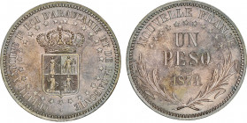 Argentina
Araucanie - Patagonie (Nouvelle France) Orélie-Antoine Ier
Un Peso, Essai, 1874, AE Bronze Pattern
Ref : Lec 4, KMX#12
 Conservation : NGC P...