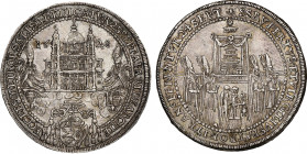 SALZBURG Paris von Lodron 1619-1653
1⁄2 Taler 1628, AG
Ref : Dav 3499, KM#110 Conservation : NGC AU 55. Superbe