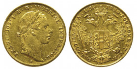 Franz Joseph I 1848-1916
Ducat, Vienne, 1854 A, AU 3.48 g. Ref : Fr. 490, KM#2263 Conservation : Superbe