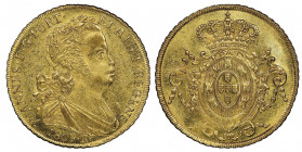 Brazil
Joao VI 1799-1816
6400 reis, Rio, 1809, AU 14.36 g. Ref : Fr. 93
Conservation : NGC MS 61+