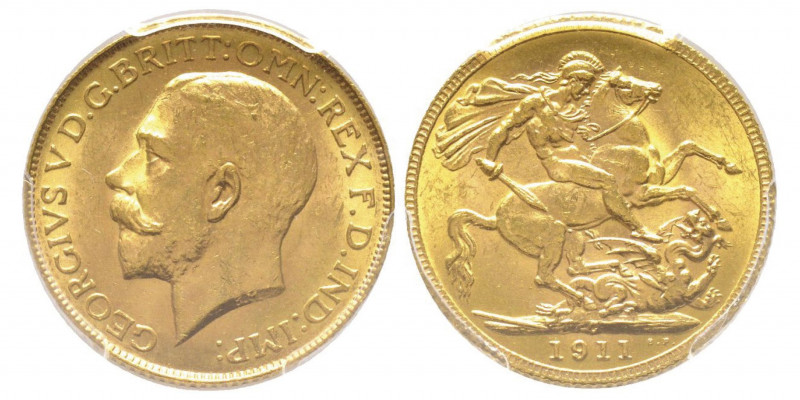 CANADA
George V 1910-1936
Sovereign, 1911 C, Ottawa, AU 7.98 g. 917‰
Ref : Marsh...