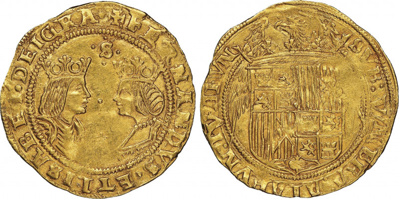 Ferdinand V & Isabel I 1476-1516
Doble Excelente, Sevilla, AU 6.91 g. Ref : Fr. ...