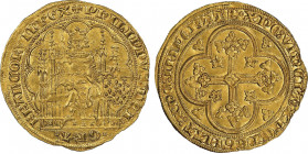 Philippe VI 1328-1350
Écu d'or, AU 4.51 g.
Ref : Dup. 249, Fr. 270
Conservation : NGC MS 63