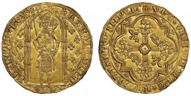 Charles V 1364-1380
Franc à pied, AU 3.76 g. Ref : Dup. 360, Fr. 284 Conservation : presque FDC