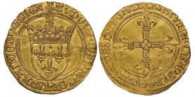 Louis XII 1498-1515
Écu d'or, Tournai, AU 3.43 g. Ref : Dup. 647, Fr.323 Conservation : NGC MS 62