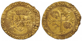Louis XII 1498-1515
Écu d'or aux porcs-épics, Bordeaux, AU 3.44 g. Ref : Dup. 655, Fr. 325
Conservation : Superbe. Rare