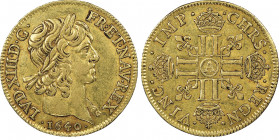 Louis XIII 1610-1643
Louis d'or, Paris, 1640 A, AU 6,71 g. Ref : G. 58, Fr. 410
Conservation : NGC AU55. Rare