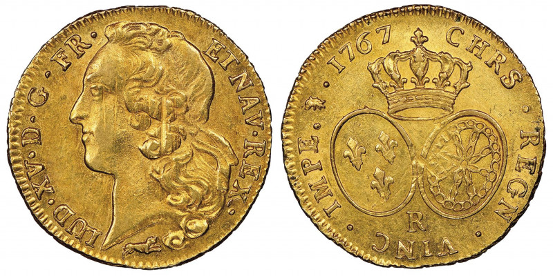 Louis XV 1715-1774
Double Louis d'or au bandeau, Orleans 1767 R, 16.31 g.
Ref : ...