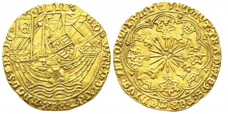 Edward IV 1461-1470
Noble à la rose, AU 7.59 g.
Ref : Fr. 132, S. 1951
Conservat...
