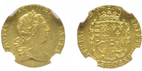 George III 1760-1820 
1/4 Guinea, 1762, AU 
Ref : Fr. 368, S. 3741
Conservation : NGC MS 63. Superbe exemplaire