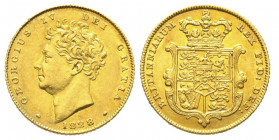 George IV 1820-1830
Half sovereign, 1828, AU 3.99 g.
Ref : Fr. 380a, S. 3804
Conservation : Superbe