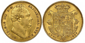 William IV 1830-1837
Sovereign, 1837, AU 7.98 g.
Ref : Fr. 383, S.3829
Conservation : NGC MS 63