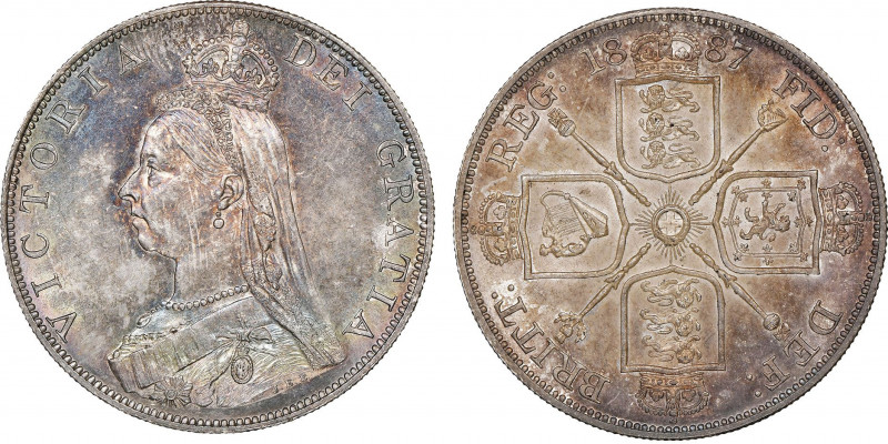 Victoria 1837-1901
Double Florin, 1887, Arabic 1, AG 28.25 g.
Ref : S. 3923, KM#...