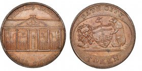 Sommersetshire - Bath
Half Penny Token, (1790'S), Somersetshire - Bath, AE
tranche : COVENTRY TOKEN
Ref : D&H 79A
Conservation : NGC MS 64 BN