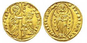 Achaia
Roberto D'Angio, Tarente 1346-1364
Imitation d'un Zecchino, ND, AU 3.51 g.
Ref : Fr. 38a
Conservation : TTB/SUP