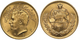 Muhammad Reza Pahlavi Shah SH 1320-1358 (1941-1979)
5 Pahlavi, SH1354 (1975), AU 40.68 g. 900‰
Ref : Fr. 99, KM#1202 
Conservation : NGC MS 65. FDC