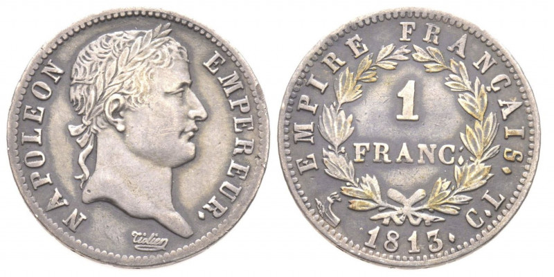 Département de Gênes 1805-1814
1 Franc, Gênes, 1813 CL, AG 4.81 g.
Ref : G. 44...