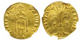 Firenze 
Fiorino d'oro, IV serie 1267-1303, Gherardo Lanfredini "pesce", AU 3.51 g.
Ref : MIR 4/66 (R), Bern. 295/9, CNI 643
Conservation : NGC AU 53....