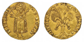 Firenze 
XI serie, 1368-1379
Fiorino d'oro, 1369, pastorali decussati, Niccolo' di Lippo Alberti, AU 3.51 g.
Ref : MIR 11/5, Bern. II 1755/6
Conservat...
