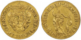 Genova
Dogi Biennali, III Fase
Zecchino, 1737, AU
Ref : MIR 267/11, CNI 1/2, Fr. 328
Conservation : NGC AU 50