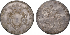 Repubblica, 1369-1799 
Scudo, Lucca, 1751, AG
Ref : MIR 237/11, CNI 817/8
Conservation : NGC XF 45. presque Superbe