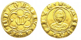 Luchino e Giovanni Visconti 1339-1349 o Giovanni Visconti solo 1349-1354 
Mezzo Ambrosino, Milano, AU 1 .69 g.
Ref : MIR 96/1 (R), Crippa 1, Fried. 67...