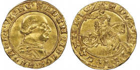 Francesco Sforza 1450-1466
Ducato, Milano, AU 3.46 g.
Ref : MIR 171, CNI 1-25, Crippa 2-4
Conservation : NGC AU 58. Rare. Top Pop: le plus beau gradé....