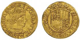 Napoli
Ferdinando I d'Aragona 1458-1494
Ducato, AU 3.48 g.
Ref : MIR 64/2 (R4), Pannuti Riccio 7
Conservation : NGC AU 53. Rarissime