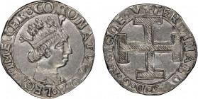 Fernando I d'Aragona (Ferrante) 1458-1494
Coronato, Napoli, AG 3.92 g.
Ref : MIR 67, Pannuti Riccio 13
Conservation : NGC AU 55. Superbe
