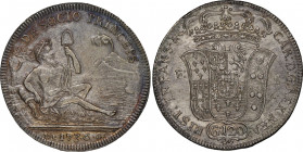 Carlo di Borbone 1734-1759
Piastra da 120 Grana, Napoli, 1736, AG 
Ref : MIR 334/3, Pannuti Riccio 24
Conservation : NGC AU 55. Superbe, très belle pa...