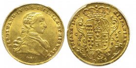 Fernando IV di Borbone 1759-1799 
6 Ducati, Napoli, 1767, AU 8.82 g.
Ref : MIR 352/14, PR. 10, Mont.133. 
Conservation : PCGS MS 63
