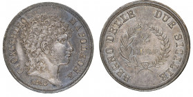 Napoli
Gioacchino Murat 1808-1815
2 Lire, Napoli, 1813, AG 10 g.
Ref : MIR 442/1, Gad. IT 52, Pag. 60
Conservation : NGC AU 58. Superbe