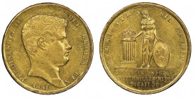 Ferdinando II di Borbone, 1830-1859
30 Ducati, Napoli, 1831, AU 37.86 g.
Ref : MIR 484 (R), Pannuti Riccio 1, Fr. 866
Conservation : Superbe