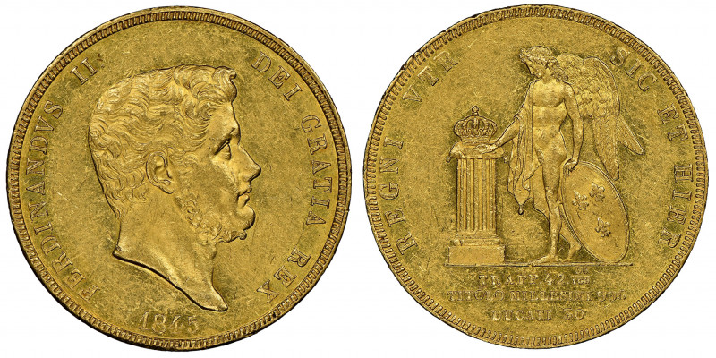 Ferdinando II di Borbone 1830-1859
30 Ducati, Napoli, 1845, AU 37.86 g.
Ref : MI...
