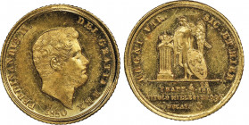 Ferdinando II di Borbone, 1830-1859
3 Ducati, Napoli, 1850, AU 3.78 g.
Ref : MIR 498 (R), Pannuti Riccio 49, Fr. 867
Conservation : NGC MS 62. Rare