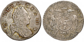 Carlo III 1720-1734
1 Tari, Palermo, 1720 TS, AG 2.52 g. Ref : MIR 535 (R4), Sp. 3
Ex vente Leu, 11/03/1987, lot 639 Conservation : Superbe. Rarissime...