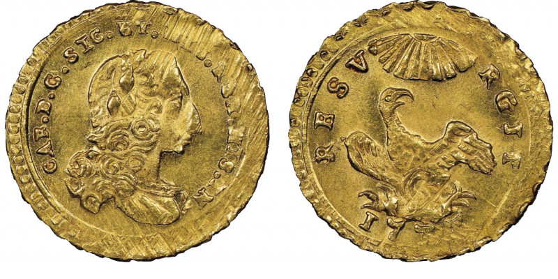 Carlo di Borbone 1734-1759
Oncia, Palermo, 1737, AU 4.42 g.
Ref : MIR 564/3, Sp....