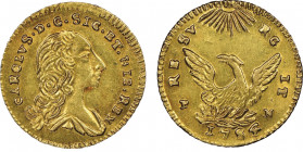 Carlo di Borbone 1734-1759
Oncia, Palermo, 1754, AU 4.43 g.
Ref : MIR 568/5, Sp. 88 e 90, Fr. 887
Conservation : NGC MS 62